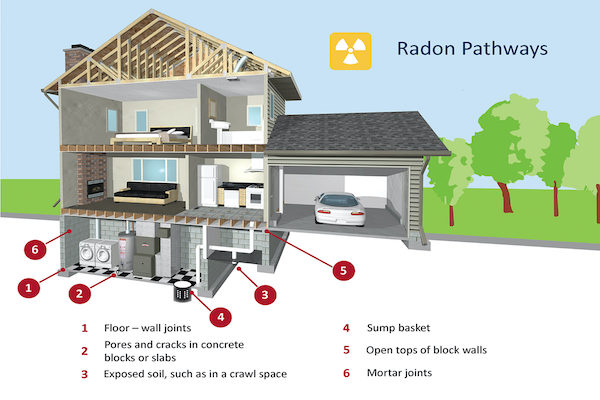 radon pathways