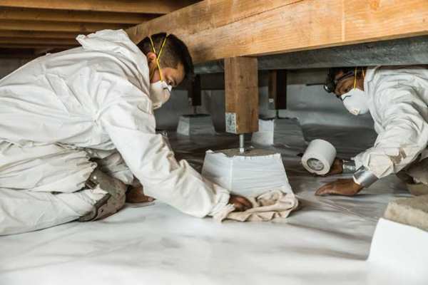 crawl space encapsulation installation